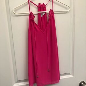 Naked Zebra hot pink tank top